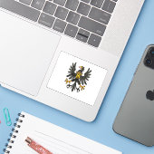 preußische Flagge (1525-1701) Aufkleber (Laptop mit iPhone)