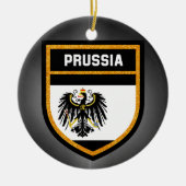 preußische Flagge Keramikornament (Vorne)