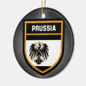 preußische Flagge Keramikornament (Links)