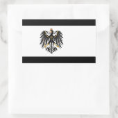 preußische Flagge Rechteckiger Aufkleber (Tasche)