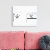 Preußische Flaggen, aus einem französischen Flagge Leinwanddruck (Insitu (Wohnzimmer))