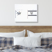 Preußische Flaggen, aus einem französischen Flagge Leinwanddruck (Insitu (Schlafzimmer))