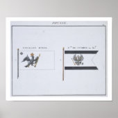Preußische Flaggen, aus einem französischen Flagge Poster (Vorne)