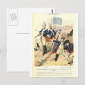 Preußische Fusiliers Postkarte (Vorne/Hinten)