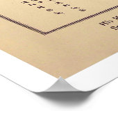 Preußische Karikatur Karte 1868 Poster (Ecke)