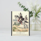 Preußische Kavallerie Postkarte (Stehend Vorderseite)