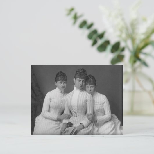 Preußische Prinzessinnen: Sophie, Victoria, Margar Postkarte (Stehend Vorderseite)