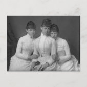 Preußische Prinzessinnen: Sophie, Victoria, Margar Postkarte (Vorderseite)