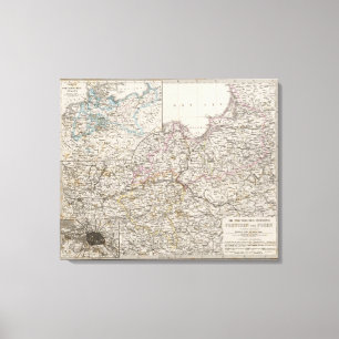 Preußische Provinzen Leinwanddruck