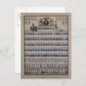 preußische Uniformen aus der Zeit Frederick Postkarte (Vorne/Hinten)