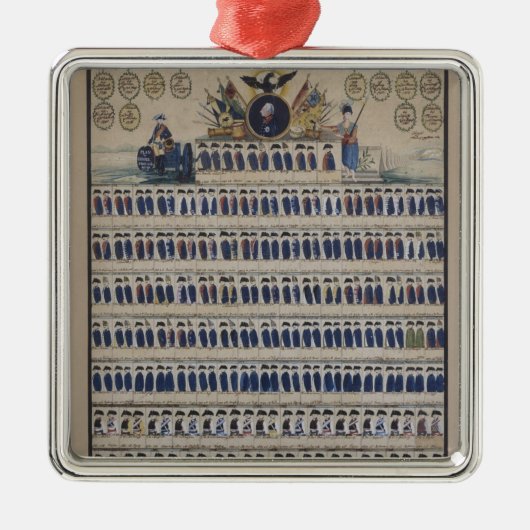 Preussische Uniformen seit Frederick Silbernes Ornament (Vorne)