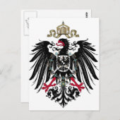 Preußischer Adler Postkarte (Vorne/Hinten)