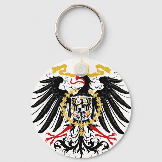 Preußischer Adler Rotes Schwarzes und Gold Schlüsselanhänger (Vorderseite)