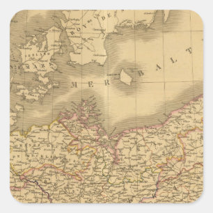 Preußisches Reich 2 Quadratischer Aufkleber