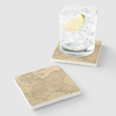 Preussisches Reich 2 Steinuntersetzer (Seitenansicht)