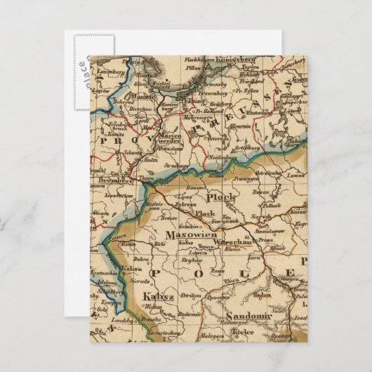 preußisches Reich Postkarte (Vorne/Hinten)