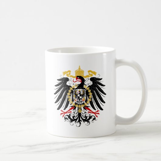 Preussisches rotes Schwarzes und Gold Eagles Kaffeetasse (Rechts)