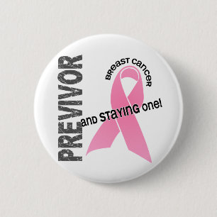 Previvor 1 Brustkrebs Button