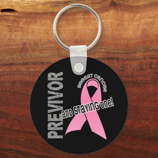 Previvor 1 Brustkrebs Schlüsselanhänger (Vorderseite)