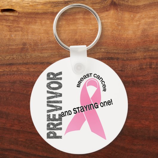 Previvor 1 Brustkrebs Schlüsselanhänger (Vorderseite)