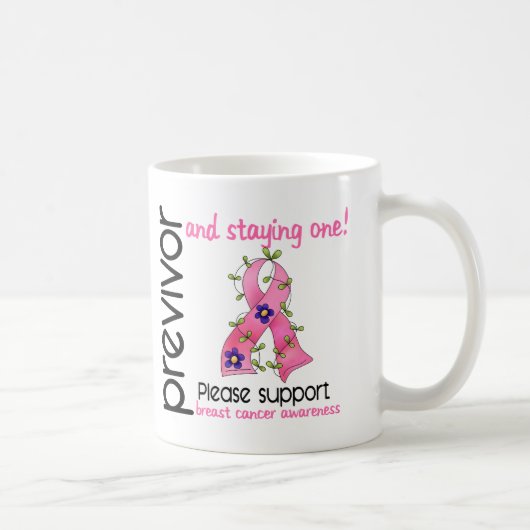 Previvor 9 Brustkrebs Kaffeetasse (Rechts)