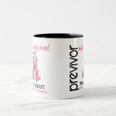 Previvor 9 Brustkrebs Zweifarbige Tasse (Mittel)