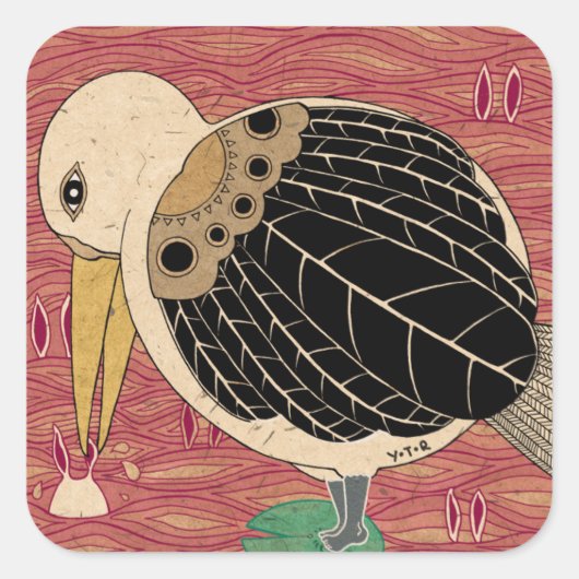 Prey 2012 quadratischer aufkleber (Vorderseite)