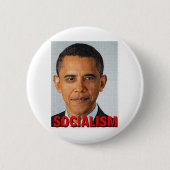 Prez Obama Sozialismus Button (Vorderseite)