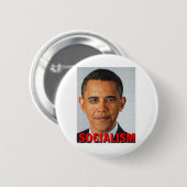 Prez Obama Sozialismus Button (Vorne & Hinten)