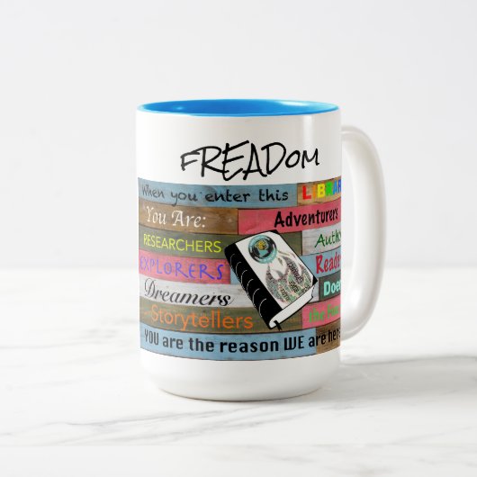 PRHS ProjectLIT-Tasse Zweifarbige Tasse (VorderseiteRechts)