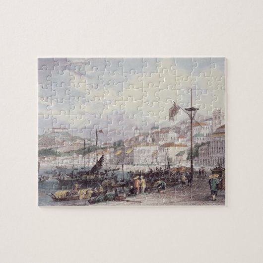 Pria groß, Macao, c.1850 (Farbelitho) Puzzle (Horizontal)