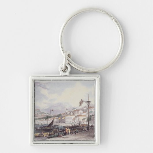 Pria groß, Macao, c.1850 (Farbelitho) Schlüsselanhänger (Vorne)