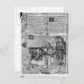 Priam beobachtet den Wiederaufbau der Troy Postkarte (Vorne/Hinten)