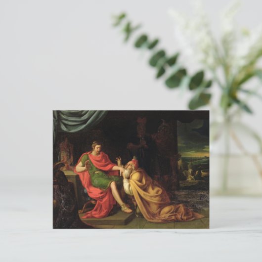 Priam und Achilles Postkarte (Stehend Vorderseite)