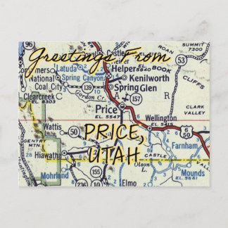 Price Utah Vintag Postkarte