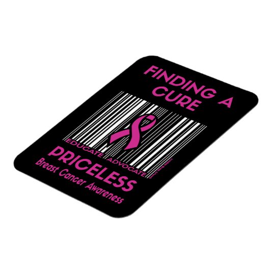 PRICELESS... Brustkrebs Magnet (Linke Seite)