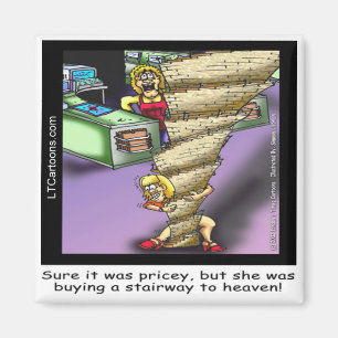 Pricey Himmlisch Treppe Funny Magnet