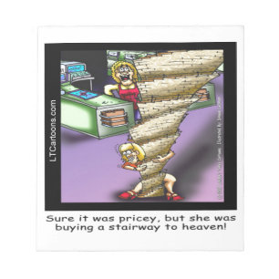 Pricey Himmlisch Treppe Funny Notizblock