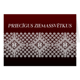 Pricigus Ziemassvetkus Lettisches Weihnachtskonzep