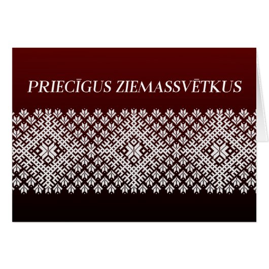Pricigus Ziemassvetkus Lettisches Weihnachtskonzep (Vorderseite (Horizontal))