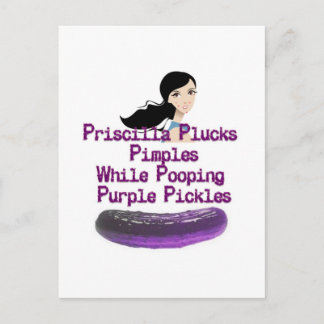 Pricilla Tongue Twister Postkarte