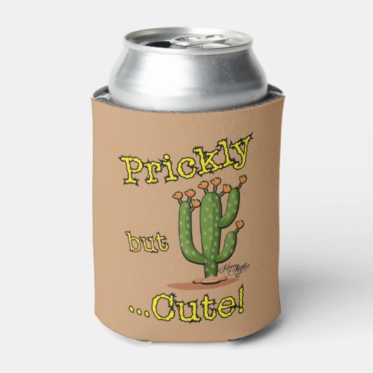 prickelig, aber Niedlich Dosenkühler (Kanne Vorderseite)