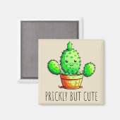 Prickeln, aber niedlich magnet (Vorderseite/Rückseite)