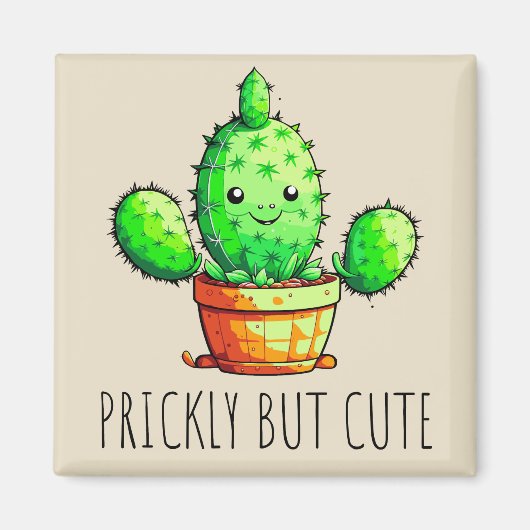 Prickeln, aber niedlich magnet (Vorne)