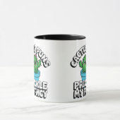 Prickle My Fancy – Cute Cactus Pun Tasse (Zentrum)