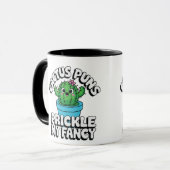 Prickle My Fancy – Cute Cactus Pun Tasse (Vorderseite Links)
