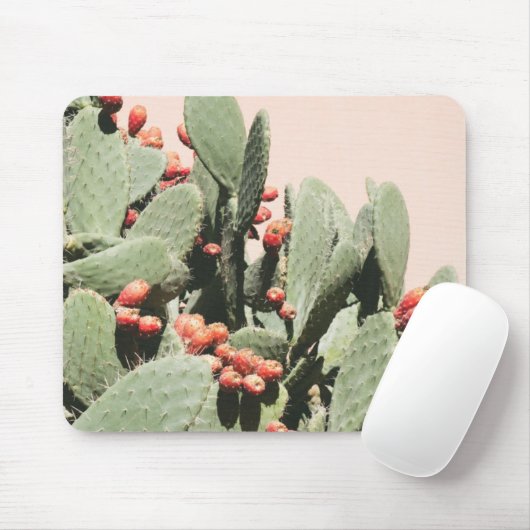Prickley Birnen-Kaktus Mousepad (Mit Mouse)