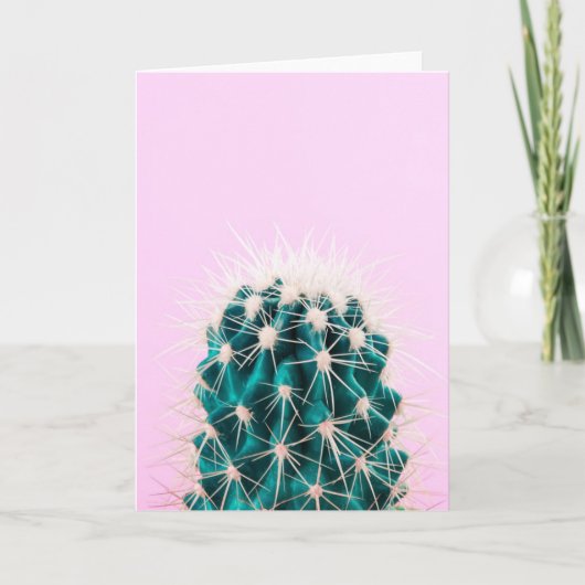 Prickley Cactus pink Karte (Vorderseite)