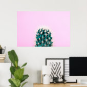 Prickley Cactus pink Poster (Heimbüro)