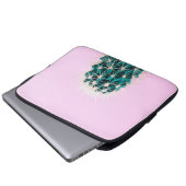Prickley Kaktus auf Rosa Laptopschutzhülle (Vorne Knopf)